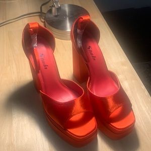 Never worn! Red Party heels! Size 10